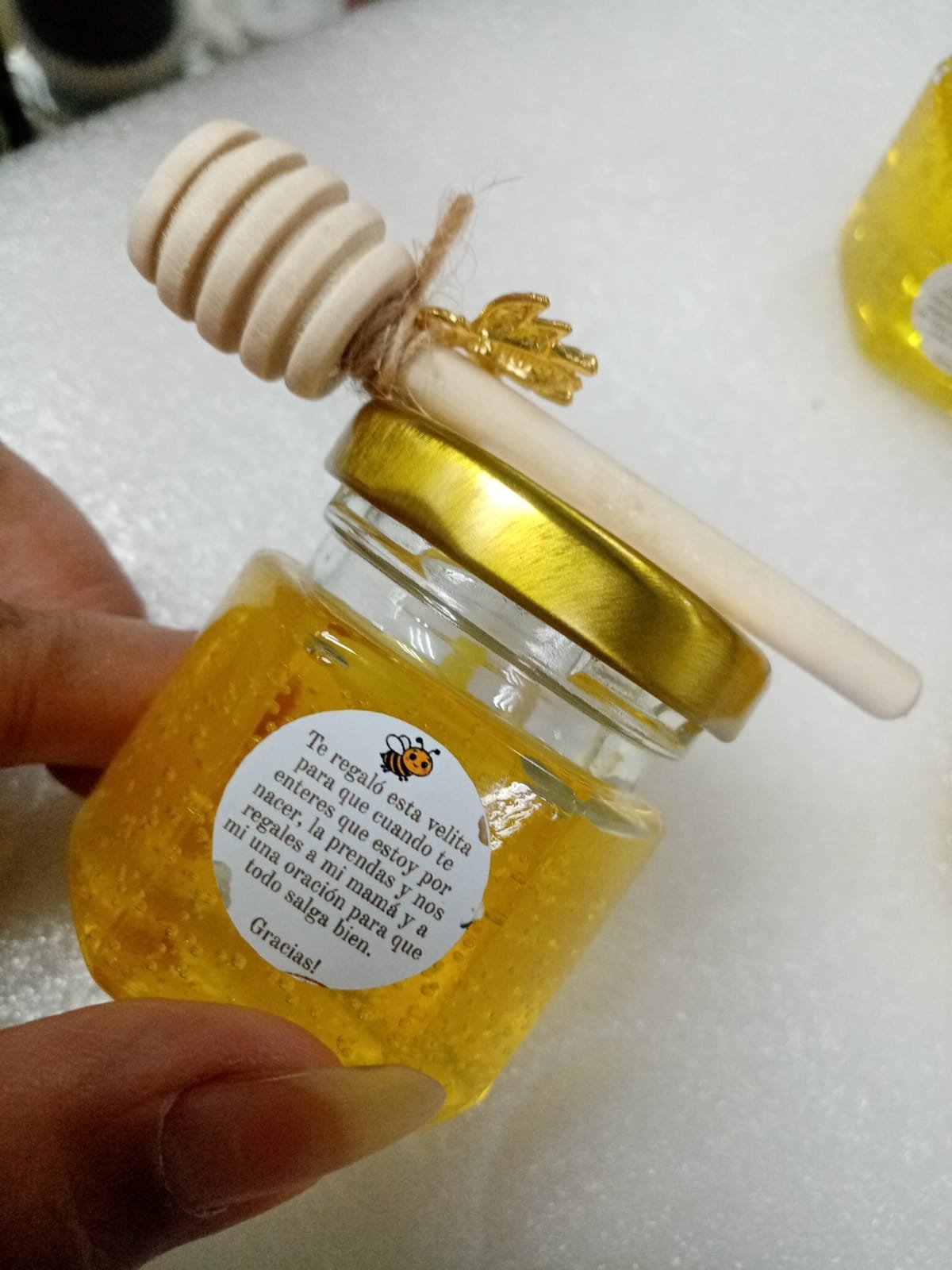 Velas de soja aromáticas para baby shower